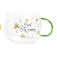 MERCURY TAZZA IN VETRO BOROSILICATA  "GOOD MORNING" - COLORI ASSORTITI 