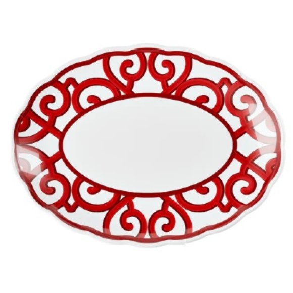 GUZZINI NATALE VASSOIO OVALE PICCOLO HARMONIA ROSSO 36,5x27xh3,5 CM GUZZINI NATALE VASSOIO OVALE PICCOLO HARMONIA ROSSO 36,5x27xh3,5 CM