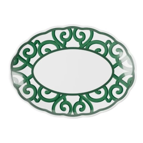 GUZZINI NATALE VASSOIO OVALE PICCOLO HARMONIA VERDE 36,5x27xh3,5 CM GUZZINI NATALE VASSOIO OVALE PICCOLO HARMONIA VERDE 36,5x27xh3,5 CM