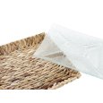 ITEM VASSOIO IN FIBRA DI VETRO 33X33X5 CM -  TRASPARENTE