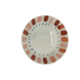 SERVIZIO PIATTI PORCELLANA COLORATA - 18 PEZZI