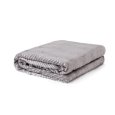 RIVIERA - PLAID MATRIMONIALE "ZIZ ZAG" - GRIGIO