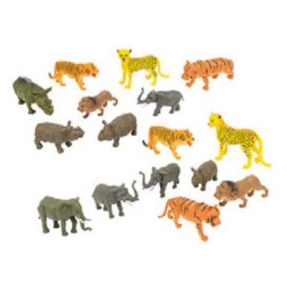 SET 8 ANIMALI DELLO ZOO GLOBO 40853 - BUSTA ANIMALS MATES