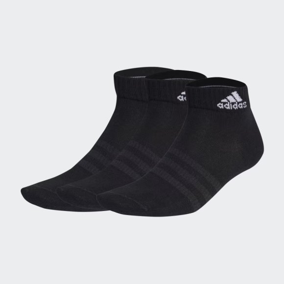 ADIDAS 3 PEZZI CALZINI "THIN AND LIGHT"-  NERO