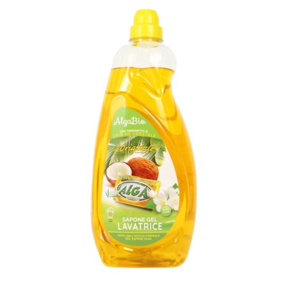 ALGA BIO L'ORIGINALE DETERSIVO SAPONE IN GEL BUCATO LAVATRICE 39 LAVAGGI - 1950 ML