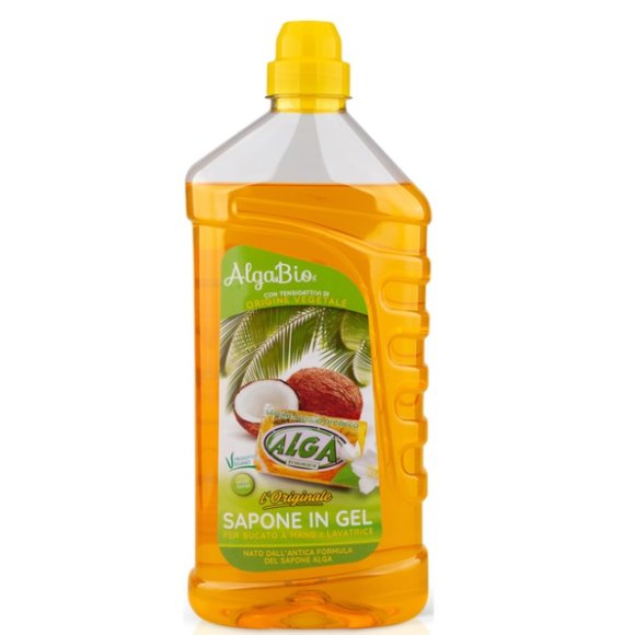ALGA BIO L'ORIGINALE DETERSIVO SAPONE IN GEL PER BUCATO A MANO E LAVATRICE - 1250 ML
