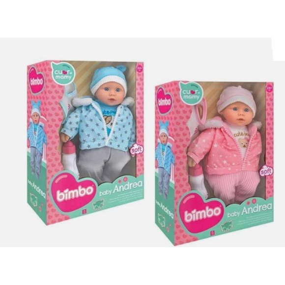 BAMBOLA SOFFICE 41CM CON BIBERON