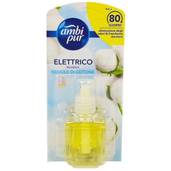 AMBIPUR ELETTRICO RICARICA LIQUIDA NUVOLE DI COTONE - 20 ML