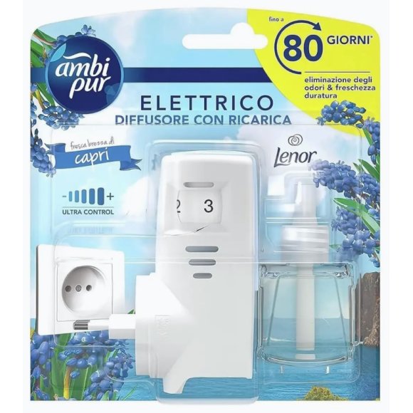 AMBI PUR DEO ELETTRICA LENOR “FRESCA BREZZA DI CAPRI " -20 ML AMBI PUR DEO ELETTRICA LENOR “FRESCA BREZZA DI CAPRI " -20 ML
