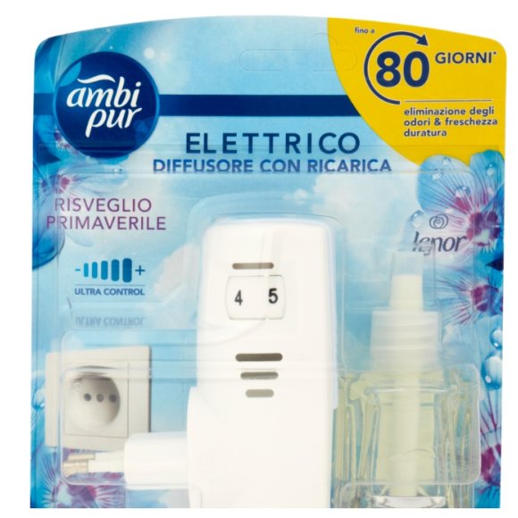 AMBIPUR ELETTRICO DIFFUSORE + RICARICA LIQUIDA RISVEGLIO PRIMAVERILE -20 ML