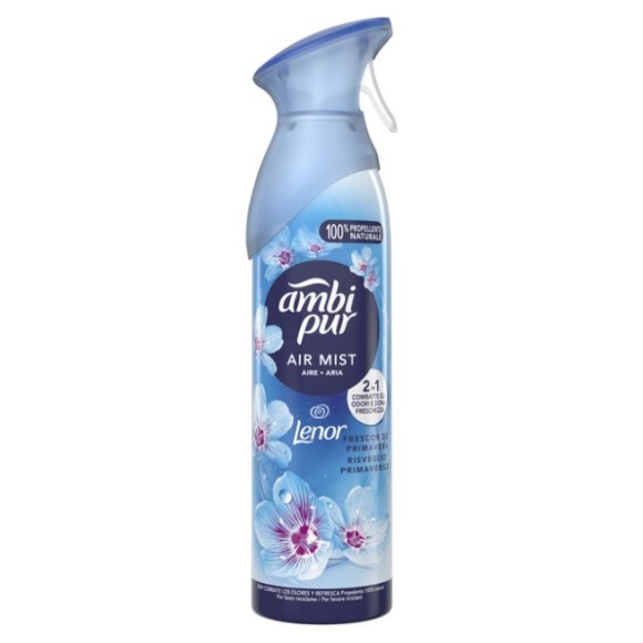 AMBIPUR AIR DEODORANTE 2in1 COMBATTE GLI ODORI E DONA FRESCHEZZA RISVEGLIO PRIMAVERILE SPRAY - 185 ML