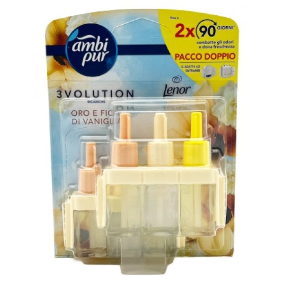 AMBI PUR DEO‑3VOL RICARICA  “ORO E FIORI DI VANIGLIA - 2 PEZZI 