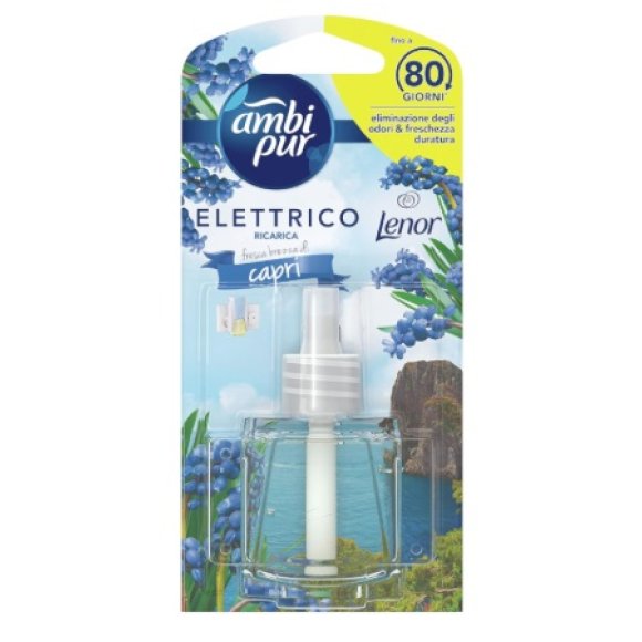AMBI PUR PROFUMATORE PER AMBIENTI RICARICA LENOR CAPRI - 20 ML AMBI PUR PROFUMATORE PER AMBIENTI RICARICA LENOR CAPRI - 20 ML