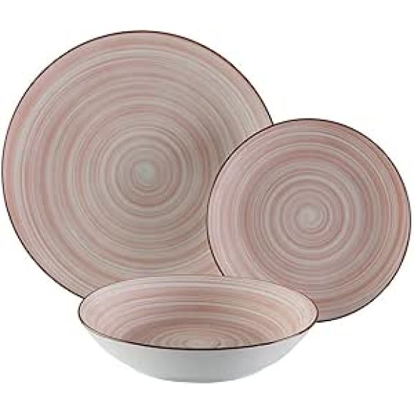 SERVIZIO PIATTI 18 PEZZI "ARTESIA" - ROSA SERVIZIO PIATTI 18 PEZZI "ARTESIA" - ROSA