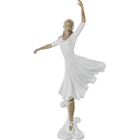 CAMACHO FIGURA BALLERINA RESINA ARGENTATO - MODELLI ASSORTITI