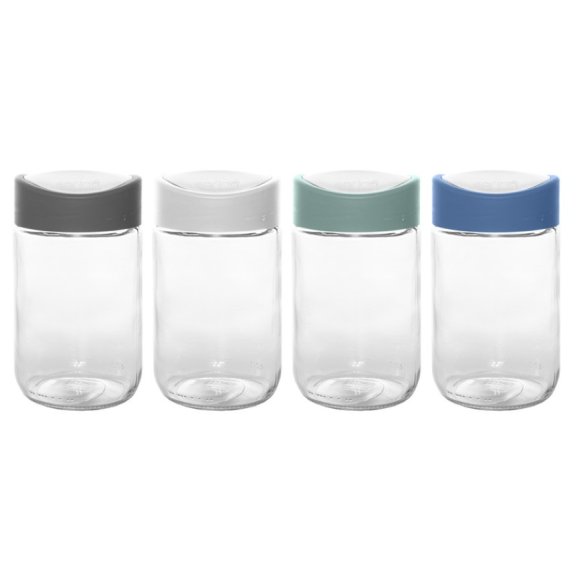 BARATTOLO VETRO COLORCAP 660CC - COLORI ASSORTITI BARATTOLO VETRO COLORCAP 660CC - COLORI ASSORTITI