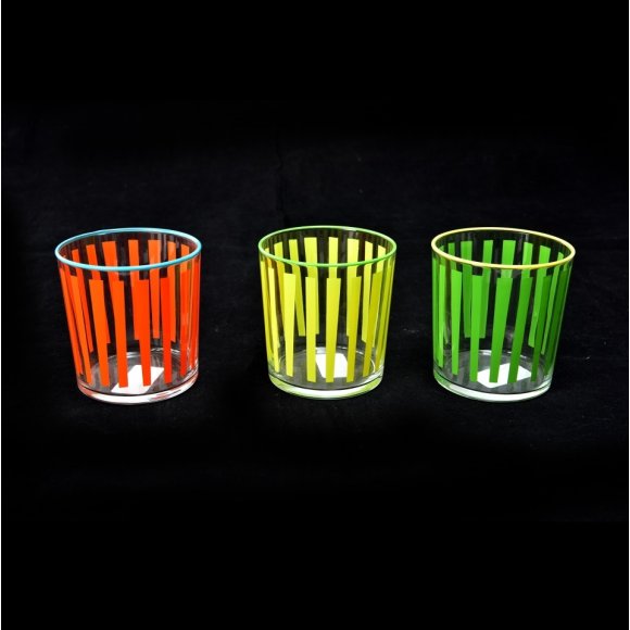 SET 6 BICCHIERI ACQUA VETRO A RIGHE SET 6 BICCHIERI ACQUA VETRO A RIGHE
