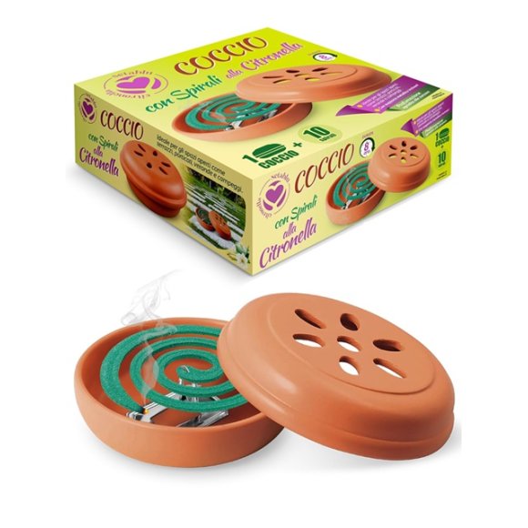 COCCIO TERRACOTTA + 10 SPIRALI