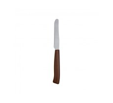 MARIETTI COLTELLO DA TAVOLA DENTATO MARRONE 11 CM - 6 PEZZI