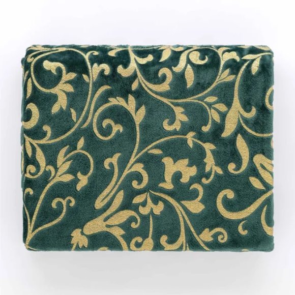 RIVIERA - PLAID MATRIMONIALE "COMETA" - VERDE RIVIERA - PLAID MATRIMONIALE "COMETA" - VERDE