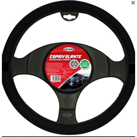 COPRIVOLANTE AUTO IN TESSUTO TECNICO ANTISCIVOLO DIAM. 37-39 CM