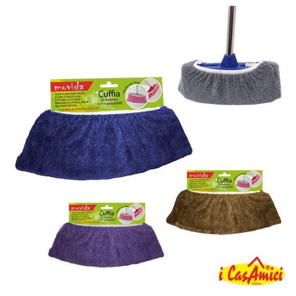 MOVIDA CUFFIA IN MICROFIBRA PER SCOPA - COLORI ASSORTITI MOVIDA CUFFIA IN MICROFIBRA PER SCOPA - COLORI ASSORTITI