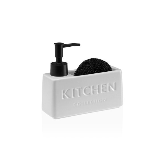 DISPENSER SAPONE SPUGNA BIANCO DISPENSER SAPONE SPUGNA BIANCO