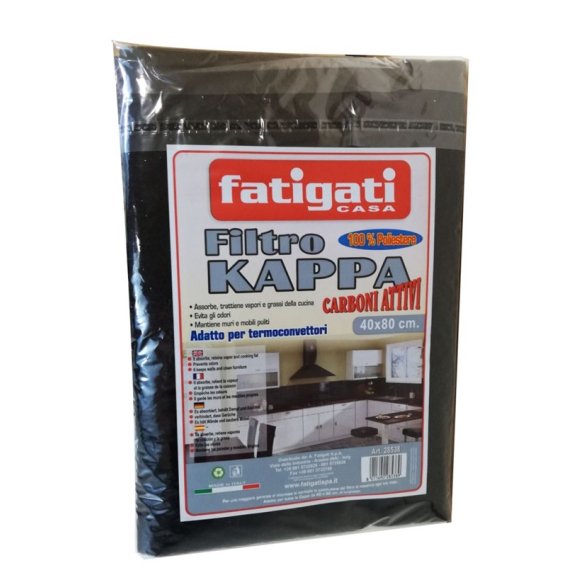 FATIGATI FILTRO CAPPA CARBONI ATTIVI - 40x80 CM 