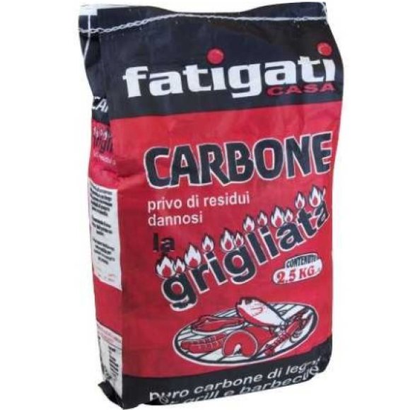 FATIGATI SACCHETTO DI CARBONE VEGETALE - 2,5 KG 