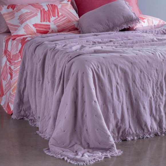 RIVIERA TRAPUNTINO MATRIMONIALE "FERNANDA" 260X260 - MALVA