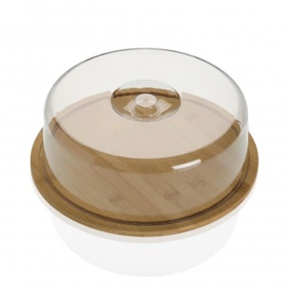 VERSA FORMAGGIERA IN LEGNO CON COPERCHIO - ø28,2x6 h cm