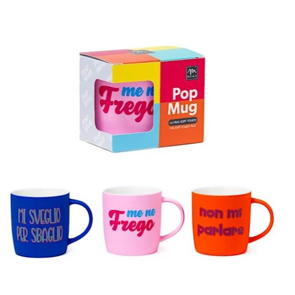 TAZZA MUG IN PORCELLANA - DESIGN ASSORTITI 