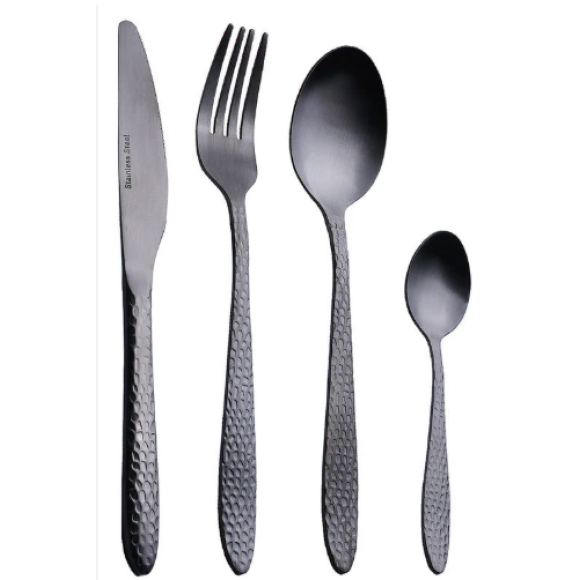 SET 24 POSATE ACCIAIO INOX "GIACARTA" - NERO SET 24 POSATE ACCIAIO INOX "GIACARTA" - NERO