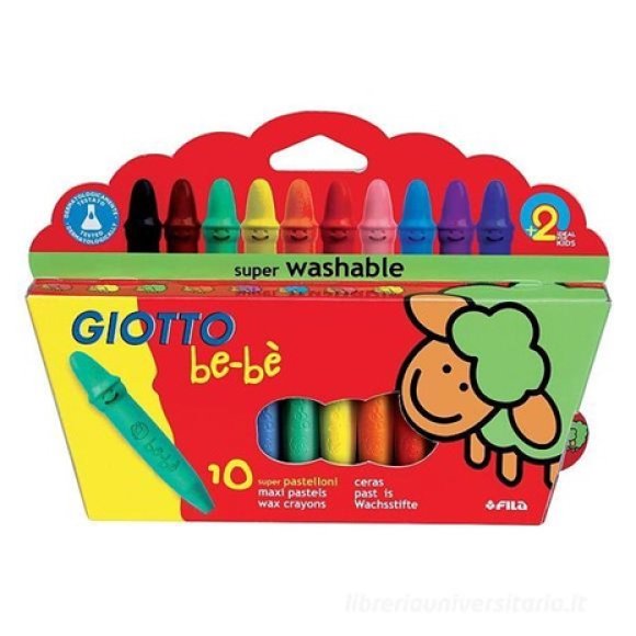 GIOTTO CERA BEBÈ 10 PEZZI 477900 GIOTTO CERA BEBÈ 10 PEZZI 477900