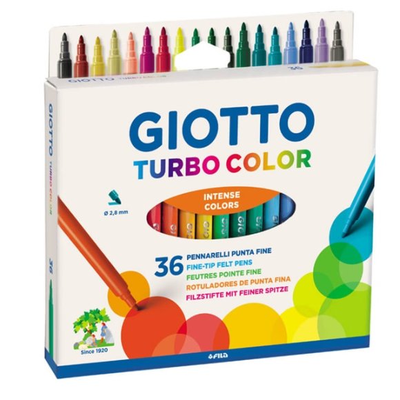 GIOTTO TURBO COLOR 36 PEZZI 071600 GIOTTO TURBO COLOR 36 PEZZI 071600