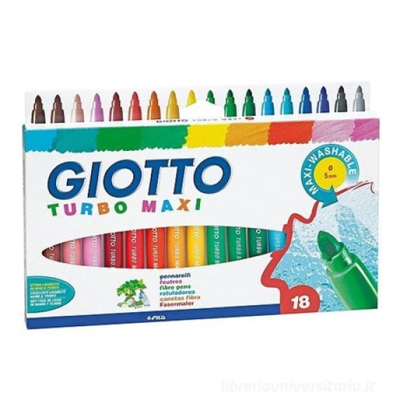 GIOTTO TURBO MAXI 18 PEZZI 076300 GIOTTO TURBO MAXI 18 PEZZI 076300