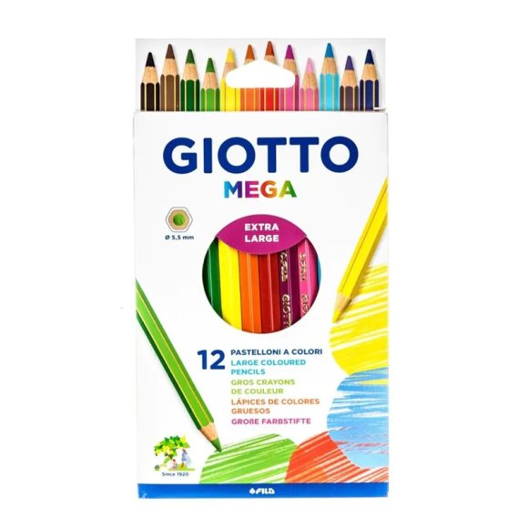 GIOTTO MEGA ASTUCCIO 12 PEZZI 22560 GIOTTO MEGA ASTUCCIO 12 PEZZI 22560
