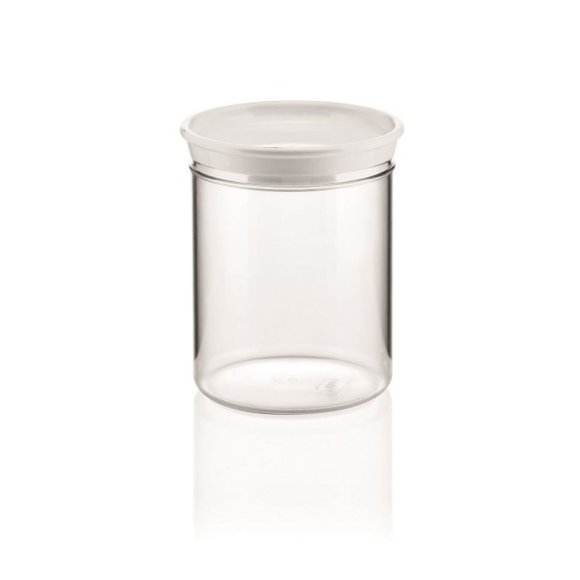 GUZZINI BARATTOLO IN PLASTICA CON TAPPO BIANCO 1 Litro 
