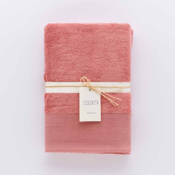 Riviera Telo Bagno Spugna Glamour 100x150 cm - Rosa Riviera Telo Bagno Spugna Glamour 100x150 cm - Rosa