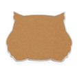 VERSA SOTTOPIATTO GUFO 20X17 CM - BIANCO