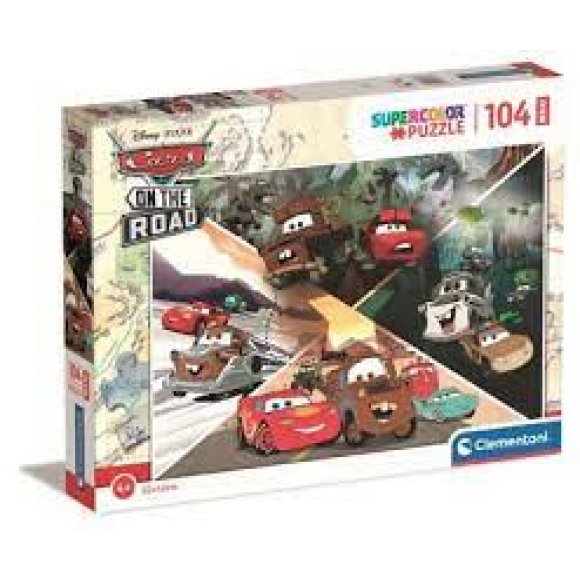 PUZZLE 104 MAXI CARS ON THE ROAD PUZZLE 104 MAXI CARS ON THE ROAD