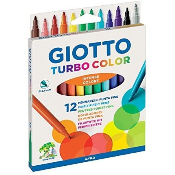 GIOTTO TURBO COLOR 12 PEZZI 071400 GIOTTO TURBO COLOR 12 PEZZI 071400