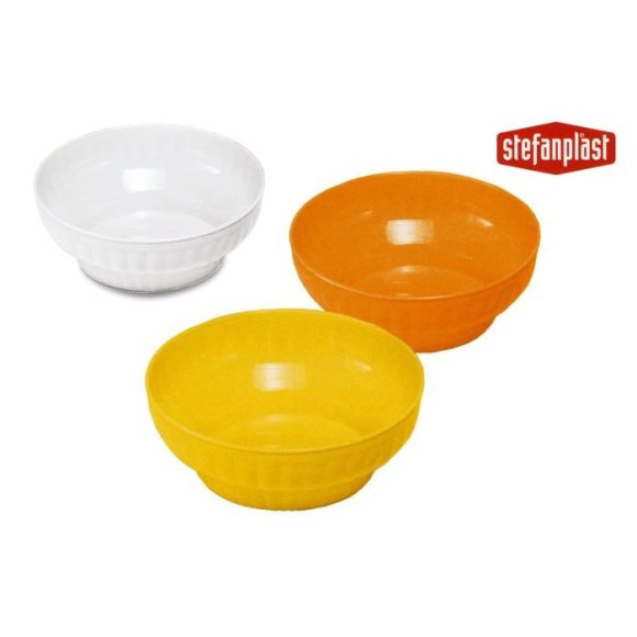 Insalatiera Costolata In Plastica Ø 24 - Colori Assortiti