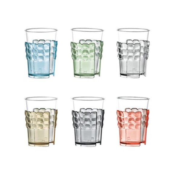 GUZZINI - SET 6 REGGIBICCHIERI LINEA "TIFFANY" - MULTICOLOR