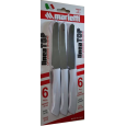 MARIETTI COLTELLO DA TAVOLA DENTATO BIANCO 11 CM - 6 PEZZI MARIETTI COLTELLO DA TAVOLA DENTATO BIANCO 11 CM - 6 PEZZI