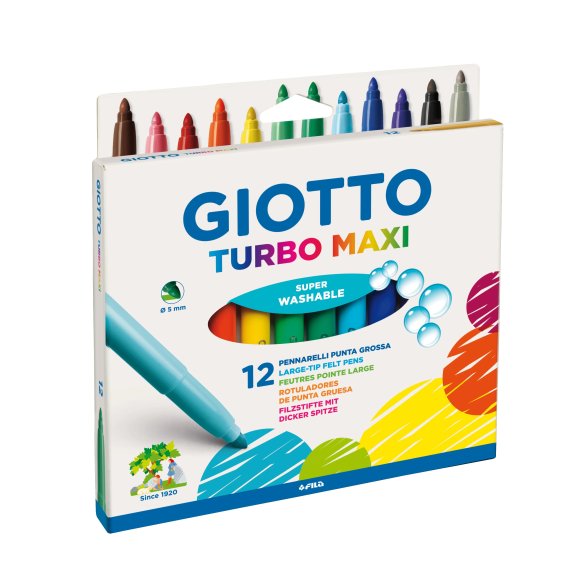 GIOTTO PENNARELLI TURBO MAXI - 12 PEZZI GIOTTO PENNARELLI TURBO MAXI - 12 PEZZI