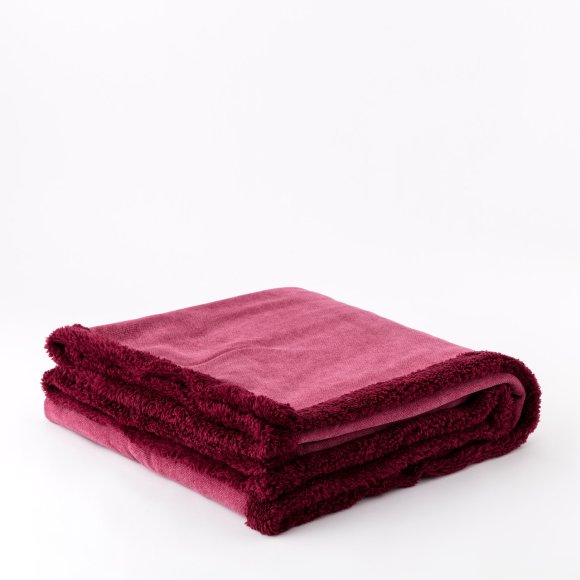 RIVIERA - PLAID "MILBA" 160X210 - VIOLA PRUGNA RIVIERA - PLAID "MILBA" 160X210 - VIOLA PRUGNA
