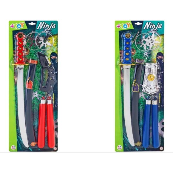 ARMI NINJA GIOCATTOLO 2 PEZZI ASSORTITI 37149 | W TOY GLOBO ARMI NINJA GIOCATTOLO 2 PEZZI ASSORTITI 37149 | W TOY GLOBO