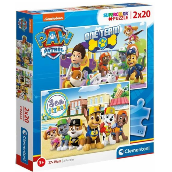 PUZZLE 2X20 PAW PATROL 24779 PUZZLE 2X20 PAW PATROL 24779