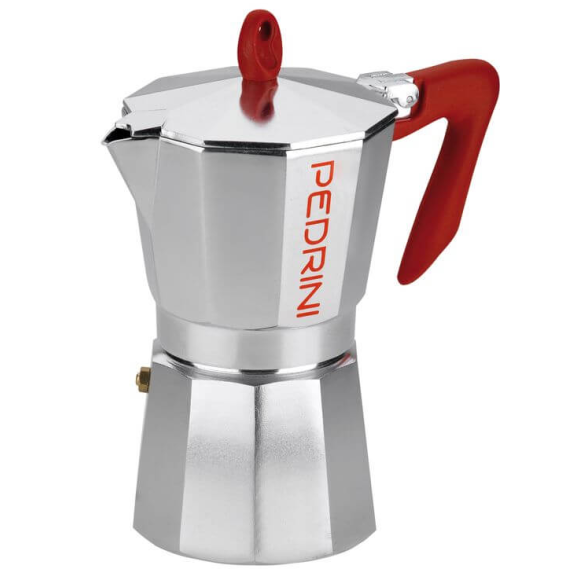 PEDRINI CAFFETTIERA BRILLANTE - 6 TAZZE PEDRINI CAFFETTIERA BRILLANTE - 6 TAZZE